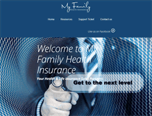 Tablet Screenshot of myfamilyhealthinsurance.com